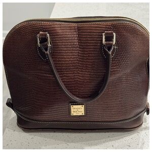 Dooney & Bourke Brown Textured Leather Handbag